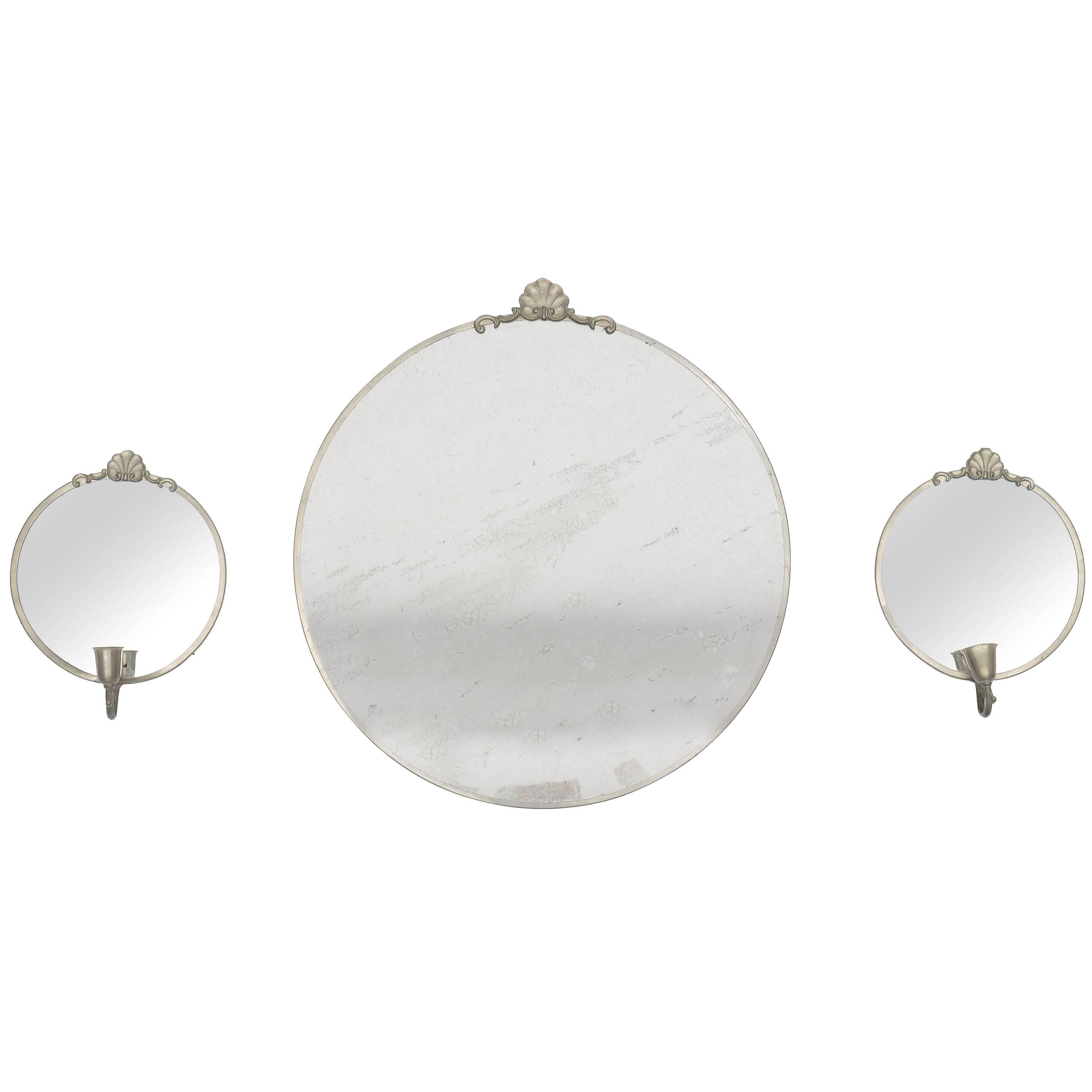Set of Cinnabar Mirrors For Sale