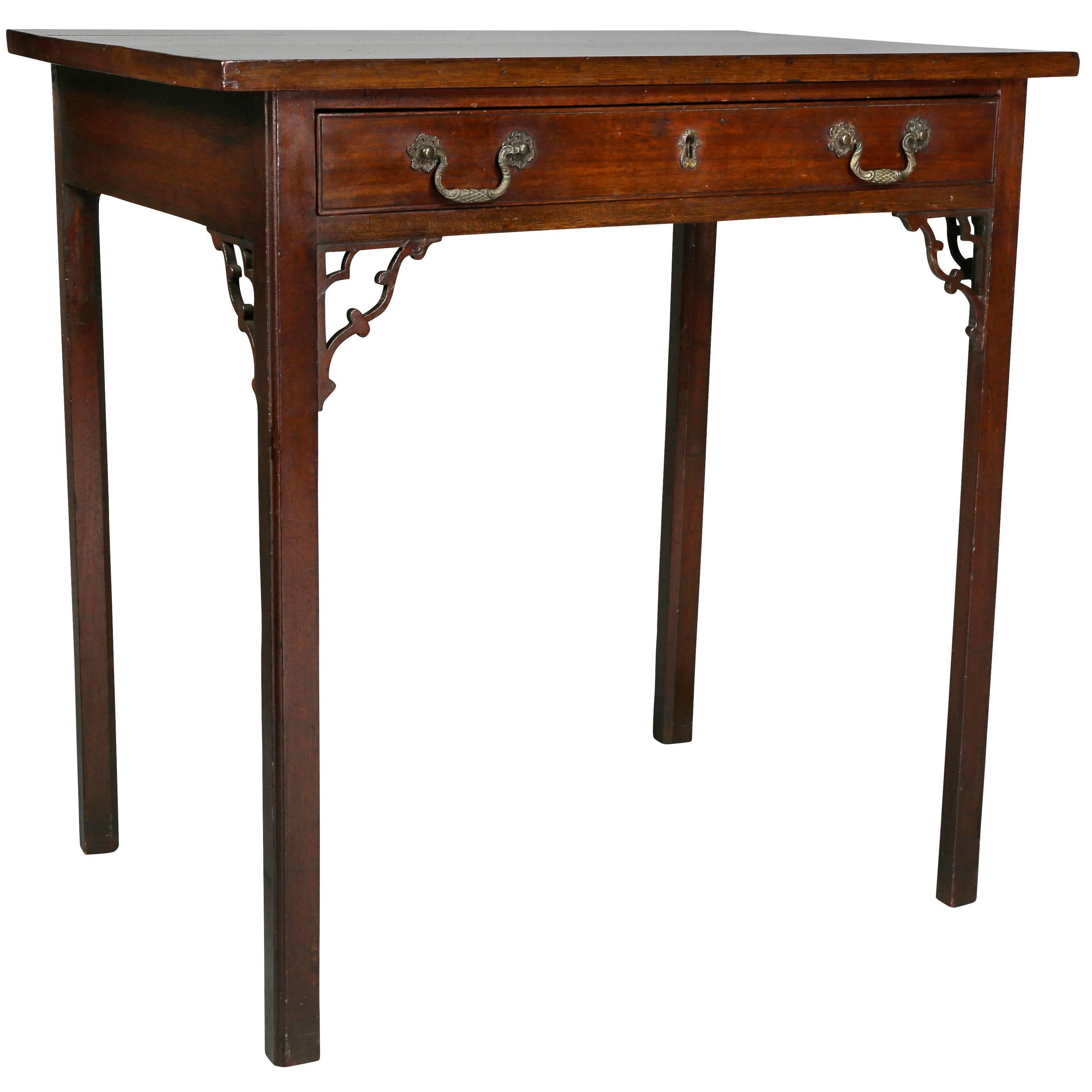 George III Mahogany Side Table For Sale