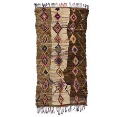 Vintage Berber Moroccan Rug with Tribal Style 1