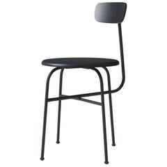 Dining Chair by Afteroom, Black Steel Frame, with Painted Wood Seats