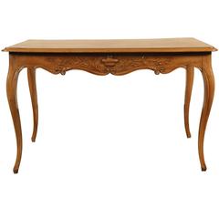 Vintage Italian Carved Walnut Writing Table