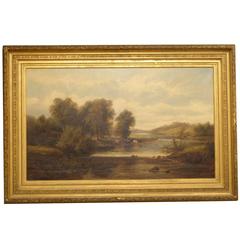 William Mellor Attributed, Large Oil on Canvas