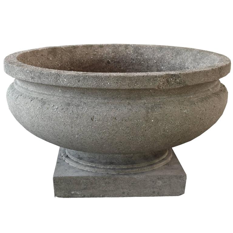 Cast Stone Garden Planter At 1stdibs Cast Stone Garden Planter For