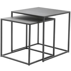 Frisco Black Nesting Tables by Patrick Cain Designs, Set of Two