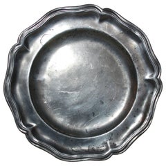 19th Century Norwegian Pewter Plate