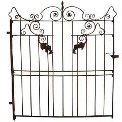 19th Century Wrought Iron Pedestrian Gate 12