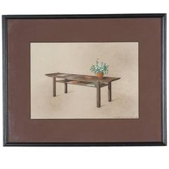 Rendering of a Coffee Table by Dominique, 1940s 9