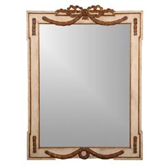 Fine Vintage French Style Carved Wood Framed Mirror