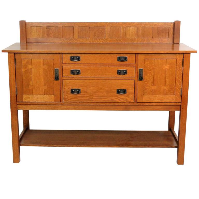Stickley Oak Sideboard For Sale at 1stdibs