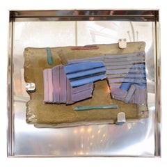 Abstrakte Wandapplikation aus Muranoglas von Salviati