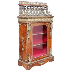 Antique Stunning 19th Century Kingwood and Ormolu French Cabinet