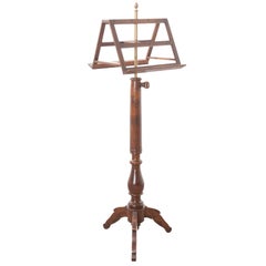 French 19th Century Walnut Duet Music Stand