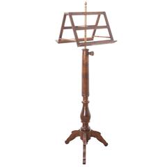 French 19th Century Walnut Duet Music Stand 7