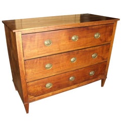 Antique Early 19th Century Italian Chest of Drawers in Cherrywood