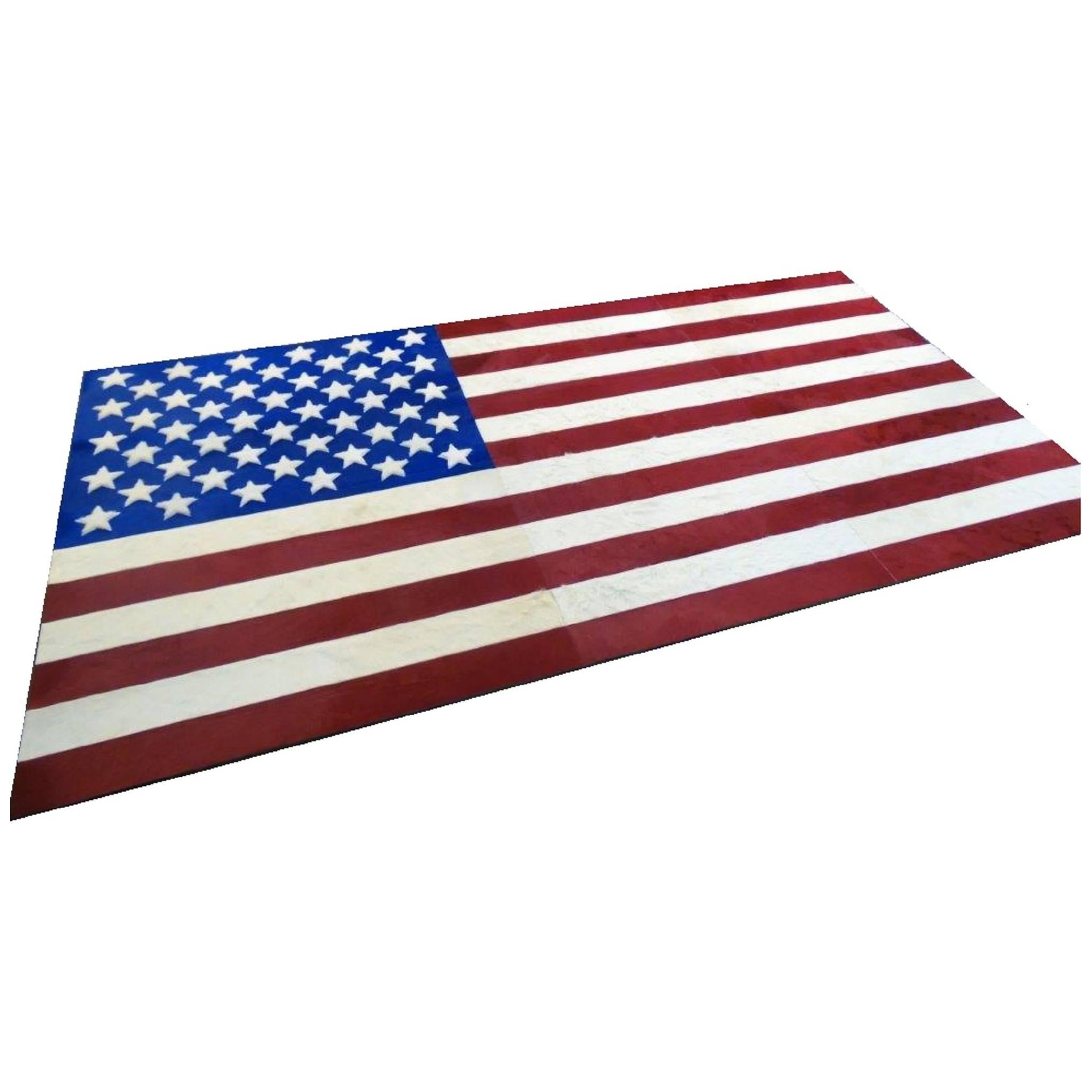 Hide Rug US Flag For Sale