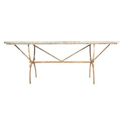 Antique Italian Iron Conservatory Table