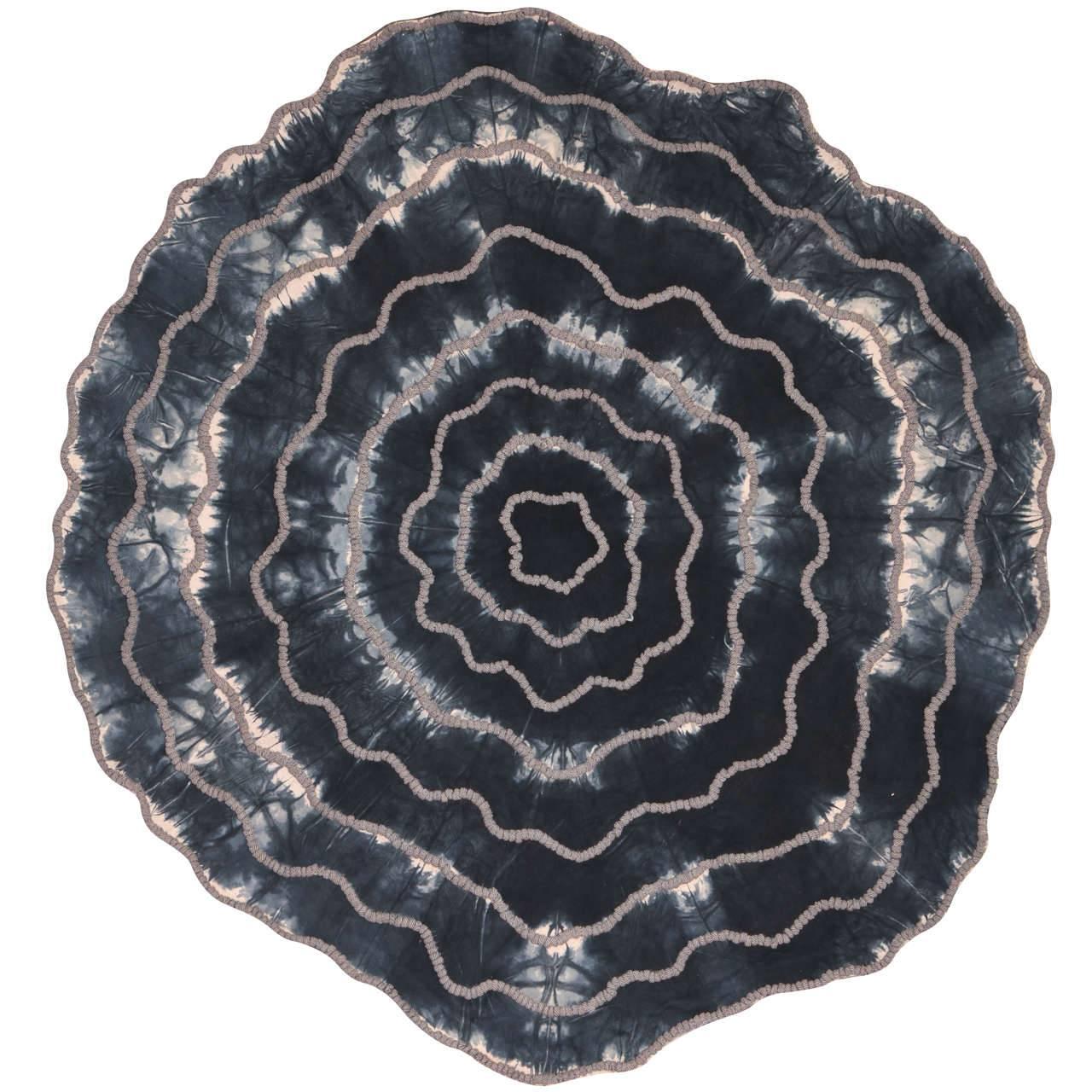 Rainbow Shell Round Rug by Michaela Schluypen for Floor to Heaven