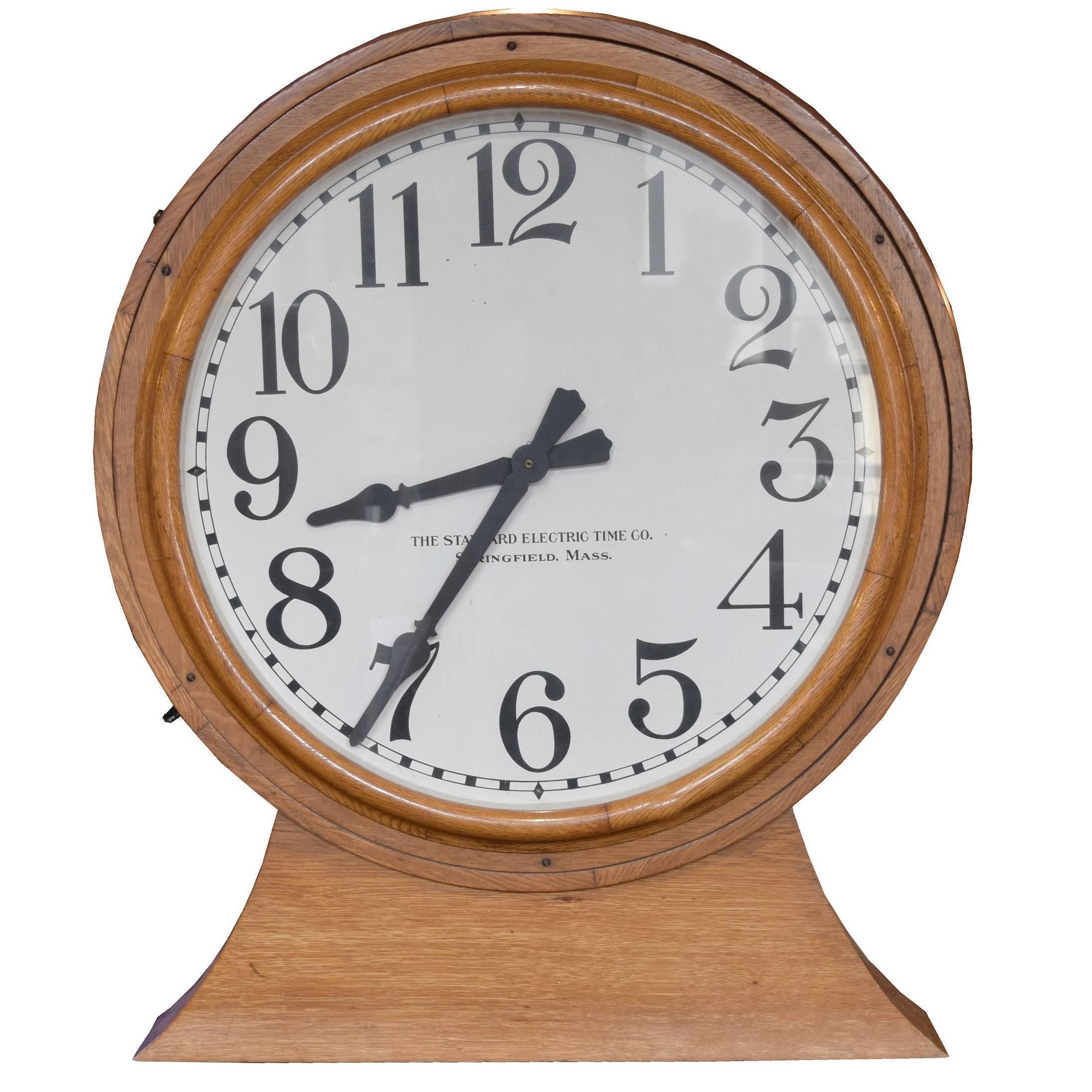American DoubleSided Wall Clock at 1stDibs