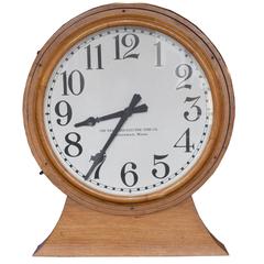 Antique American Double-Sided Wall Clock