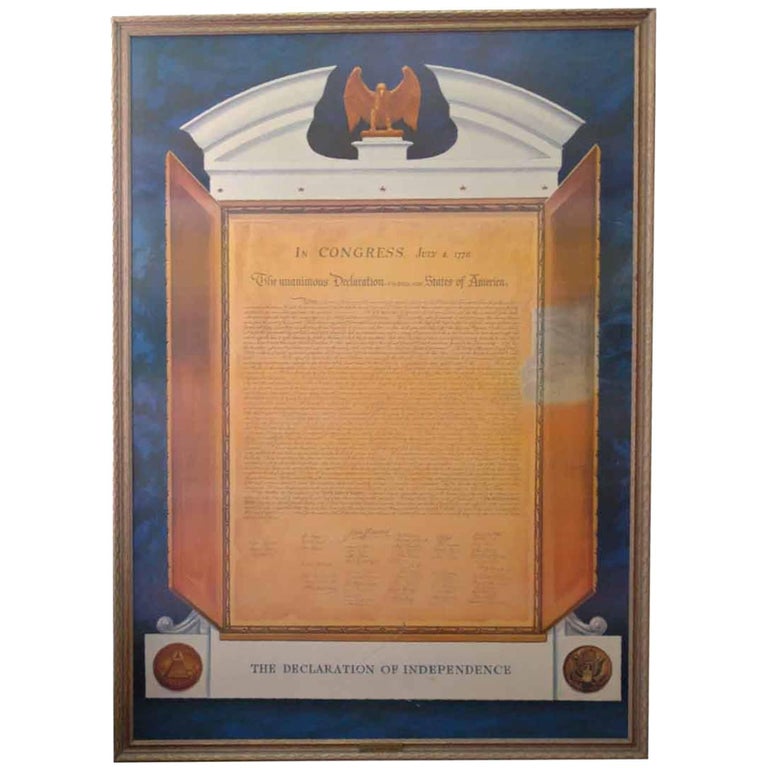 declaration of independence sherwood lithograph