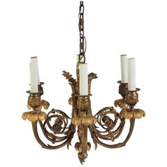 Petite Clustered Bronze Chandelier