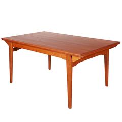 Mid-Century Teak Dining Table, Expandable 4