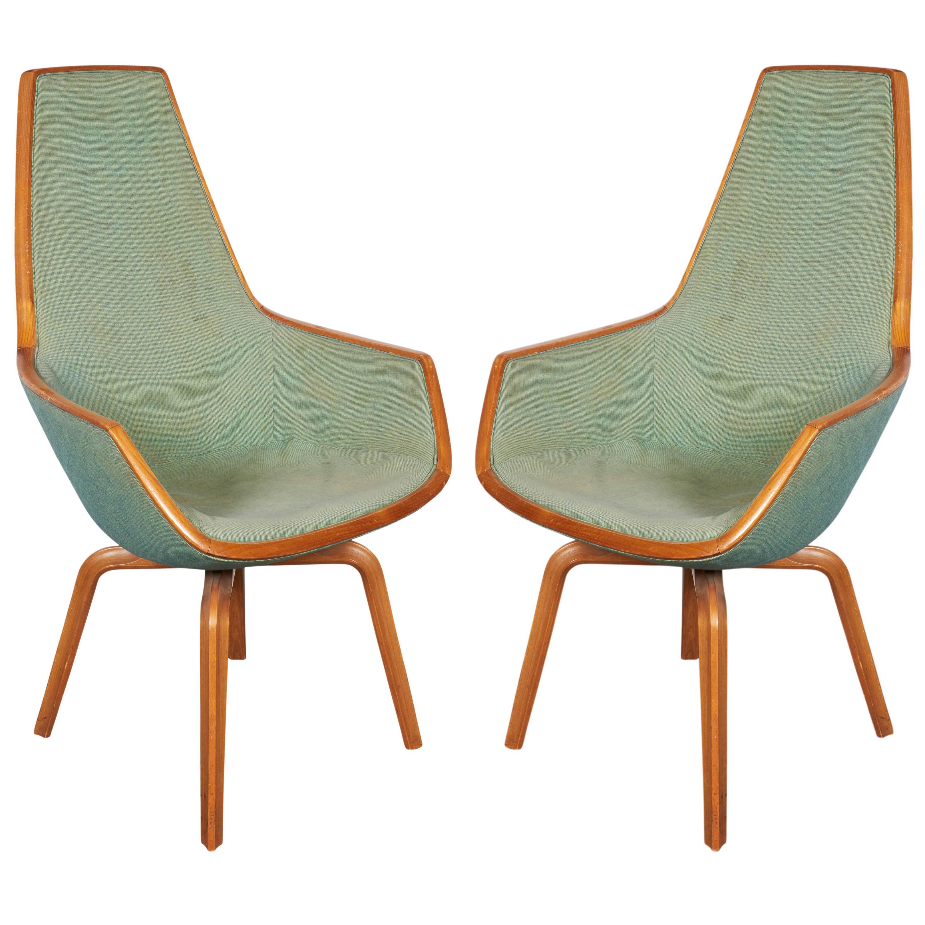 Arne Jacobsen Giraffe Chairs, Pair