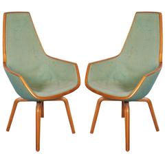 Arne Jacobsen Giraffe Chairs, Pair