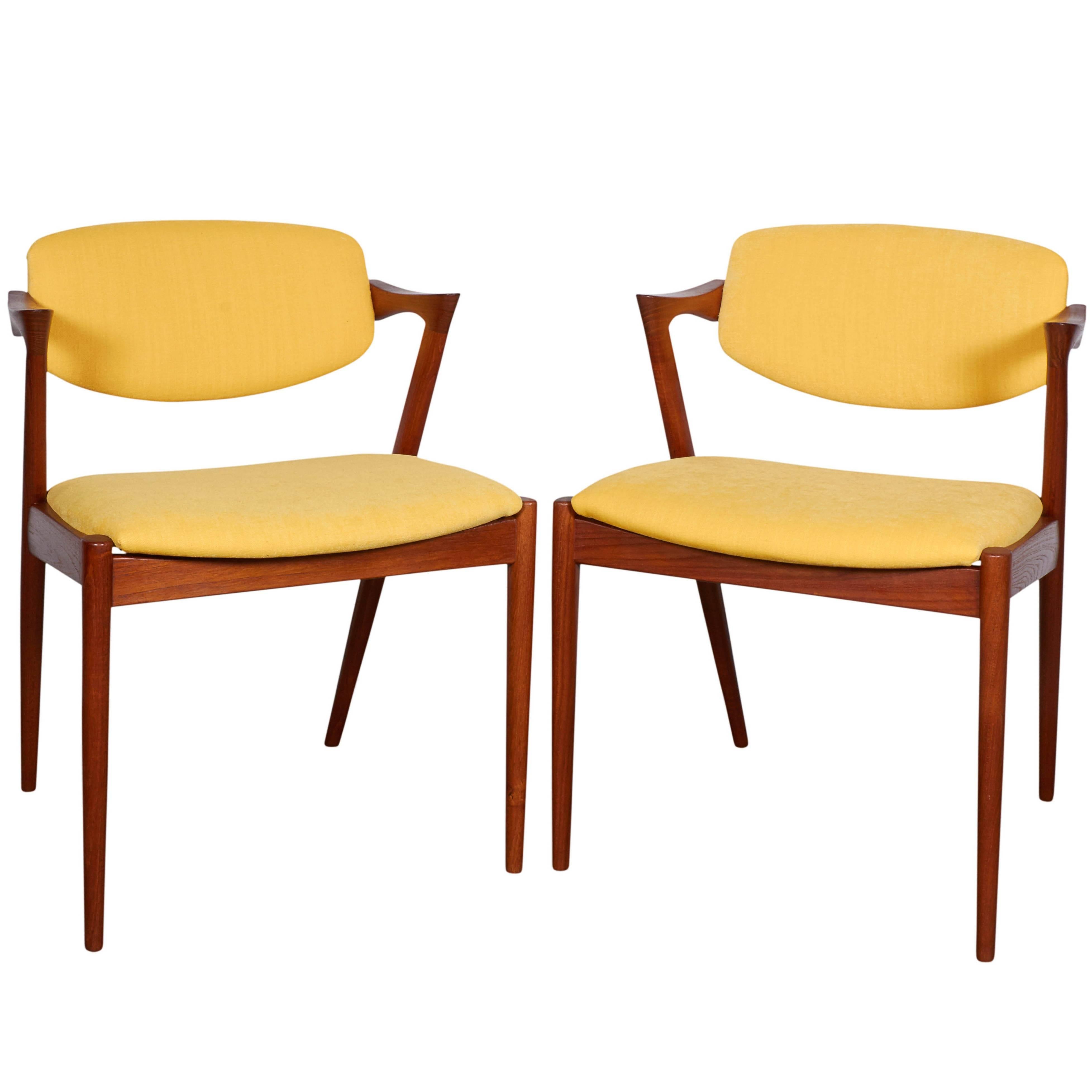 Kai Kristiansen No. 42 Dining Chairs, Set of Six