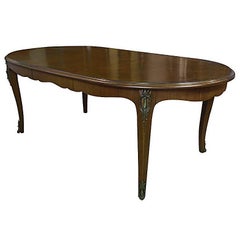 French, Louis XV Style Marquetry Dining Table
