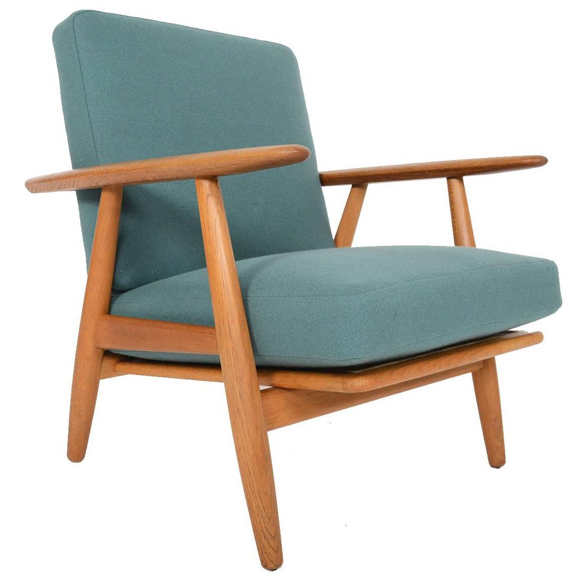 Hans Wegner GE-240 Oak Lounge Chair