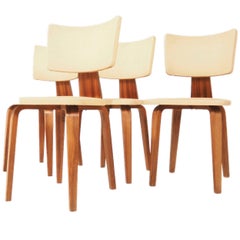 Vintage Set of Four Dining Chairs by Cor Alons for Den Boer, 1950s