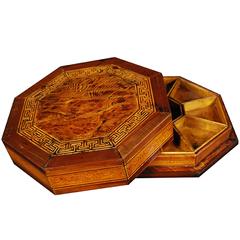 Chinese Eight-Sided Parquetry Snack Box 11