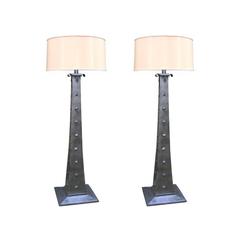 Pair of 1930s Modernist Architectural Floor Lamps