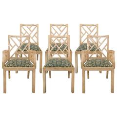 Set of Six Bone Dinning Chairs