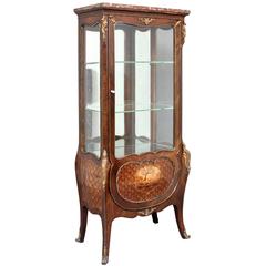 Antique 19th Century French Rosewood Display Cabinet