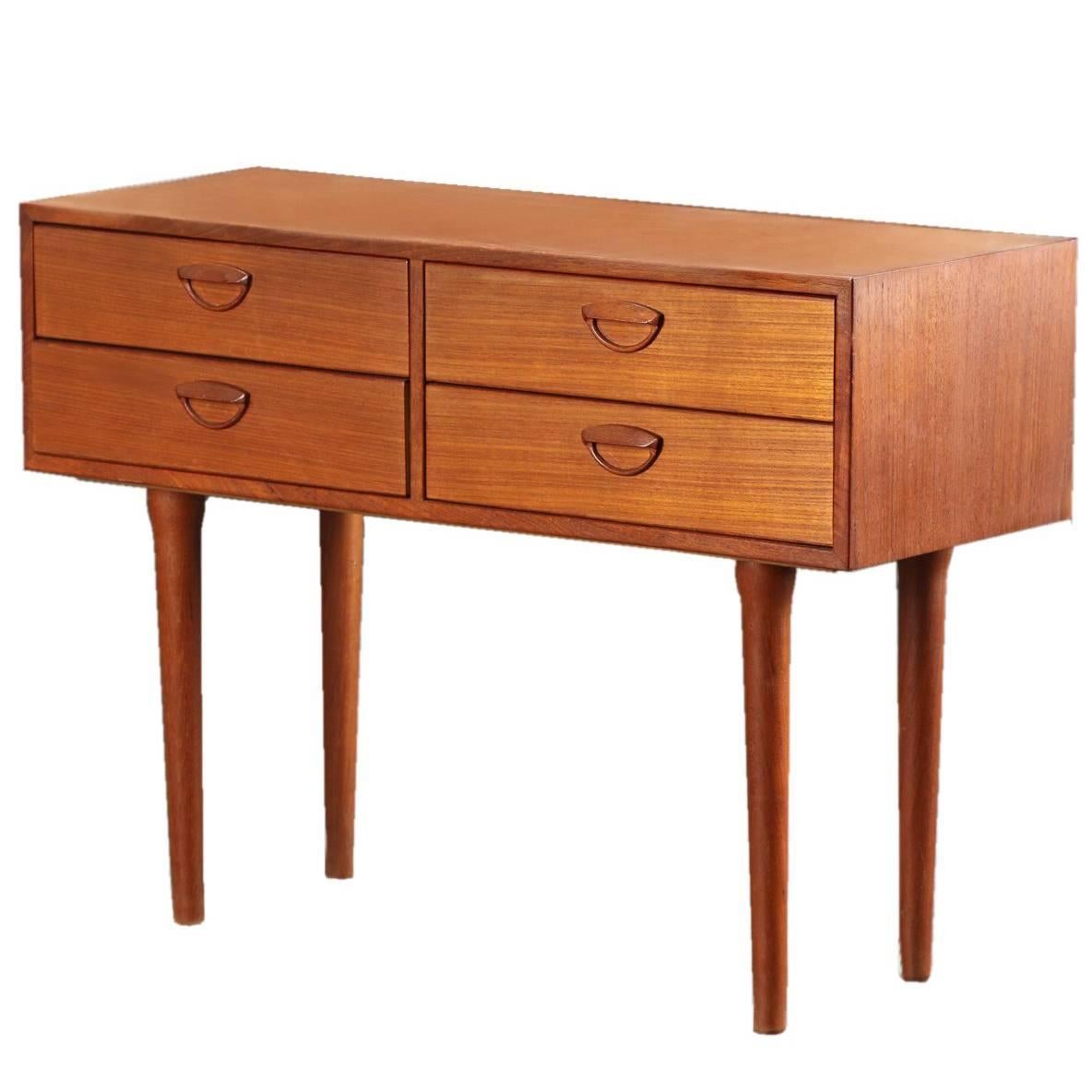 Danish Mid-Century Console by Kai Kristiansen for Feldballes Møbelfabrik, 1960s For Sale