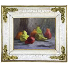 "Still Life with Pears" Original Oil on Canvas Contemporary Impressionism Art 4