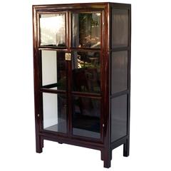 Elm Cabinet with Glass Doors, HA 100
