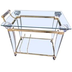 Vintage An Art Deco style drinks trolley