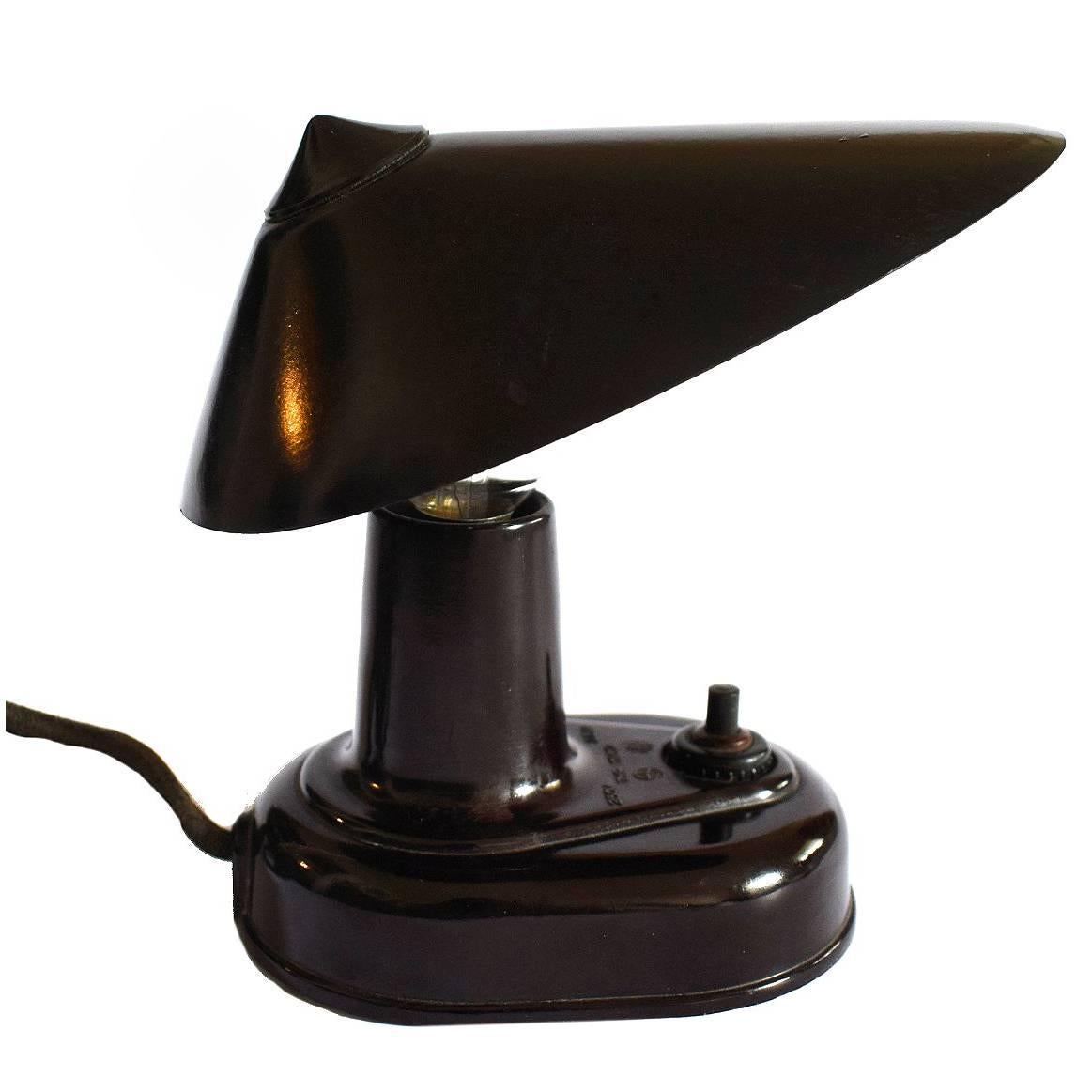 Miniature Streamline Art Deco Bakelite Lamp