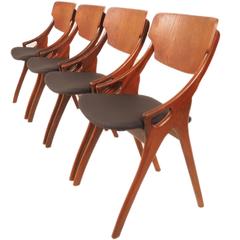 Oak Dining Chairs by Arne Hovmand-Olsen 9