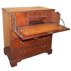 19th Century English Mahogany Secretaire Desk 2