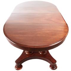 19th Century Mahogany Extending Pedestal Dining Table 9