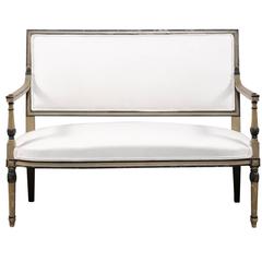 19th Century Directoire Style Settee 8