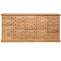 Large 19th Century French 35-Drawer Pine Apothecary 6
