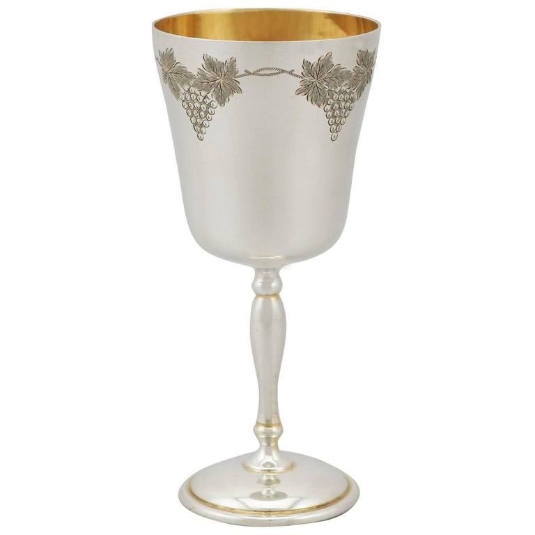 Heimbürger Silver Goblet / Vase For Sale at 1stdibs