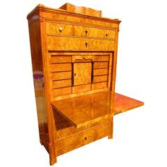 Biedermeier Birch Secretary from 1850 11