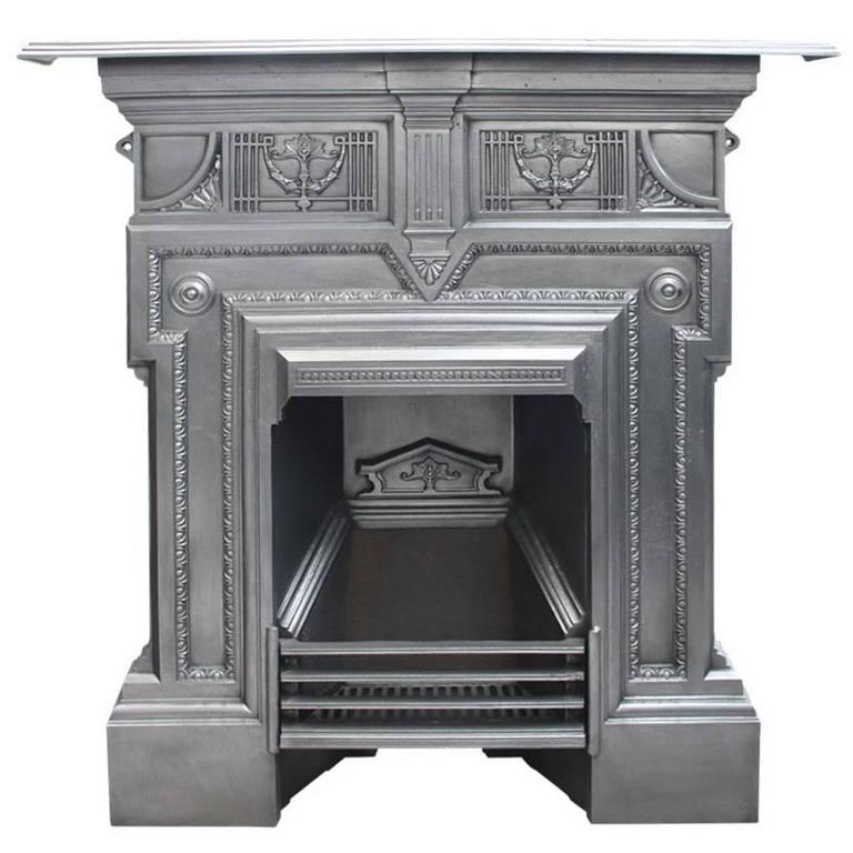 Late Victorian Iron Combination Grate For At 1stdibs Late Victorian Iron Combination Grate For