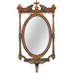 19th Century English Regency Parcel-Gilt Mirror